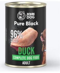JOHN DOG Pure Black Duck - wet dog food - 800g Suņu barība