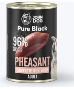 JOHN DOG Pure Black Pheasant - wet dog food - 800g Suņu barība