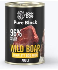 JOHN DOG Pure Black Wild boar - wet dog food - 800g Suņu barība