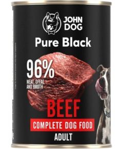 JOHN DOG Pure Black beef - wet dog food - 800g Suņu barība