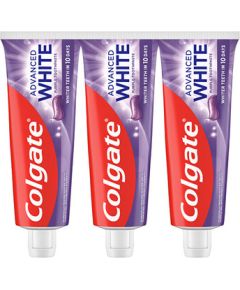 Colgate Advanced White Purple Trio Toothpaste - Zubní pasta 75ml Zobu pastas un mutes dobuma skalojamie līdzekļi
