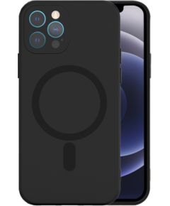 Mocco MagSilicone Soft Back Case Силиконовый чехол для Apple iPhone 12 Pro Черный Чехлы - альтернативные