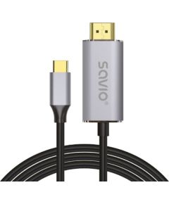 Savio USB cable USB 3.2 Gen 2 (3.1 Gen 2) 2 m USB C USB-C/HDMI Дата USB-кабели