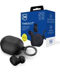 Wireless headphones 3mk FlowBuds 6.0 black Austiņas