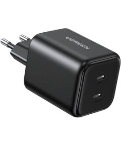 Charger Ugreen X526 GaN 45W 2xUSB-C black (65058) Telefonu lādētāji 220v