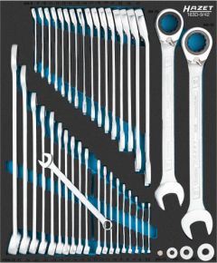Hazet wrench set 163D-9/42, size 1/2++ (42 pieces, ring wrench with switchable ratchet function) Новинки Для дома и сада 
