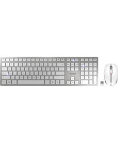 DW 9100 SLIM (white/silver, EU layout (QWERTY), Cherry SX scissor technology) Klaviatūras