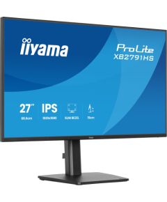 iiyama ProLite XB2791HS-B1 (68.6 cm (27 inch), black (matte), FullHD, IPS, HDMI, DP, speakers, height adjustment, 120Hz panel) Monitori