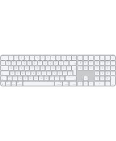 Magic Keyboard with Touch ID and numeric keypad (silver/white, DE layout, for Mac models with Apple chip) Klaviatūras