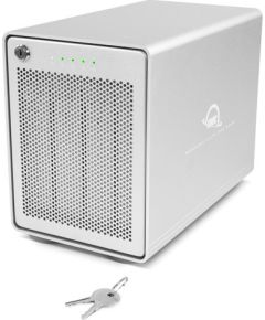 OWC Mercury Elite Pro Quad, Drive Enclosure (silver, USB 3.2 Gen 2, RAID Ready) Korpusi ārējiem HDD, SSD