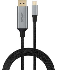 Savio CL-208 USB cable USB 3.2 Gen 1 (3.1 Gen 1) 2 m USB C Black, Grey Дата USB-кабели