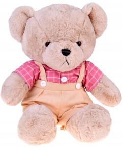 Jokomisiada Pluszowy MIŚ - beżowy Filip 58cm w różowej VINTAGE koszuli ZA5923 A Мягкие игрушки