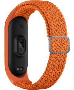 iLike   Mi Band 3/4/5/6 Braided Fabric Strap Orange Smart pūlksteņu aksesuāri