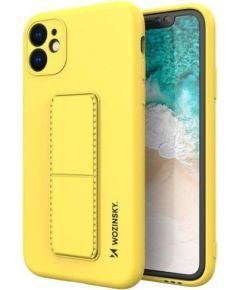 Wozinsky Apple  Kickstand Case flexible silicone iPhone 11 Yellow Neoriģinālie Maciņi