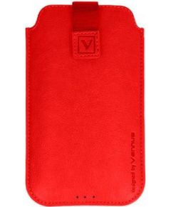 iLike Universal  Leather Pocket Case XS Red Neoriģinālie Maciņi