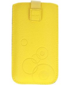 iLike Universal  Leather Pocket Case XL Yellow Neoriģinālie Maciņi