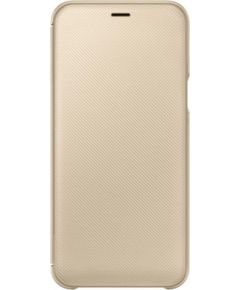 Samsung   A6 Plus 2018 A605 Wallet Cover EF-WA605CFE Gold Чехлы - альтернативные
