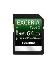 Toshiba Universal  SDHC Class 10 (UHS) Exceria Type2 64Gb Atmiņas kartes micro SD SDHC
