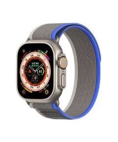 Dux Ducis   Sport Velcro Strap for Apple Watch Ultra / 9 / 8 / 7 / 6 / SE / 5 / 4 / 3 / 2 / 1 (42, 44, 45, 49 mm) Blue Smart pūlksteņu aksesuāri