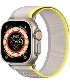 Dux Ducis   Sport Velcro Strap for Apple Watch 9 / 8 / 7 / 6 / SE / 5 / 4 / 3 / 2 / 1 (38, 40, 41 mm) Yellow Smart pūlksteņu aksesuāri