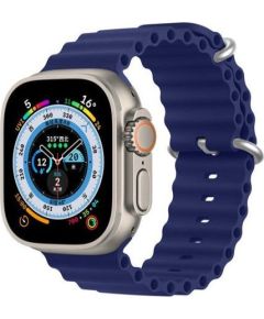 Dux Ducis   Strap Watch Strap 8 / 7 / 6 / 5 / 4 / 3 / 2 / SE (41 / 40 / 38mm) Silicone Band Bracelet Navy Blue Smart pūlksteņu aksesuāri