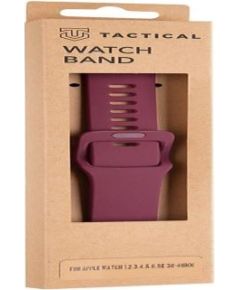 Tactical Apple  Watch 38mm / 40mm Silicone Band with Buckle Wine Red Smart pūlksteņu aksesuāri