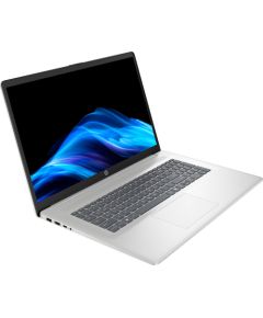 HP 17-cp3285ng (silver, AMD Ryzen 7 7730U, AMD Radeon Graphics, 16 GB DDR4, 512 GB (512 GB SSD), without operating system) - German - DE Layout Portatīvie datori