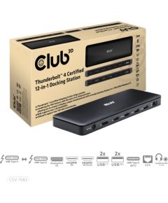 NB ACC DOCKING STATION 12IN1 THUNDERBOLT CSV-1582 CLUB3D Dokstacijas portatīvajiem datoriem