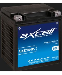 33.6Ah 445A Axcell GEL moto akumulators 166x126x175 Akumulatori