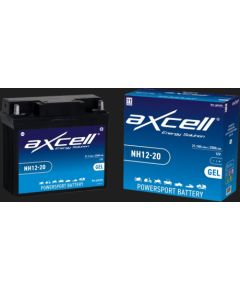 21.1Ah 250A Axcell GEL moto akumulators 186x82x171 Akumulatori