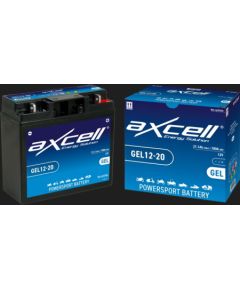 21.1Ah 180A Axcell Garden GEL akumulators 182x77x168 Akumulatori