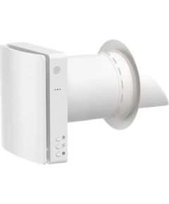 Hismart Recuperator for thin Wall, Single-Room upto 46m2, with Humidity Sensor, Wi-Fi, Tuya, white Viedie slēdži