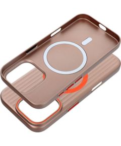 OEM -  Case for iPhone 15 PRO MAX Simply compatible with MagSafe titanium desert Neoriģinālie Maciņi