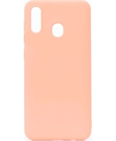 Evelatus Samsung  Galaxy A20E Nano Silicone Case Soft Touch TPU Beige Neoriģinālie Maciņi