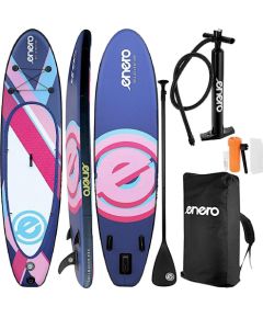 ZESTAW - DESKA SUP DMUCHANA ENERO 320x81x15CM PURPLE Доски для супа