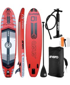 ZESTAW - DESKA SUP 150KG DMUCHANA ENERO 320x81x15CM SHARK Доски для супа