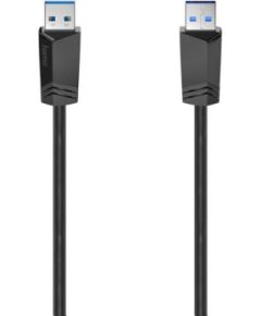 Hama USB-A cable, 5 Gbit/s, 1,5 m, black - Cable Сетевые кабели, провода