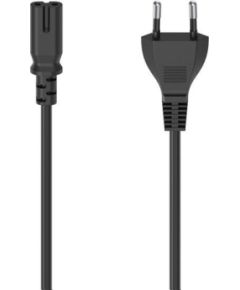 Hama power cord, 2-pin, black - Power cable Сетевые кабели, провода