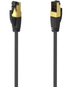 Hama Network Cable, Cat 8, S/FTP Shielded, 5 m, black - Ethernet cable Сетевые кабели, провода