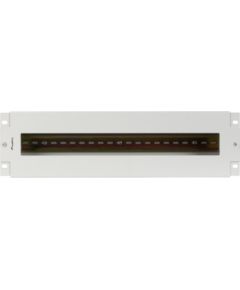 Lanberg 19" 3U Voltage Distrubution Panel with Din Rail TS-35 Grey Serveri un to komponentes