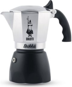 Bialetti Brikka Moka pot 0.1 L Black, Stainless steel Чайники (со свистком)
