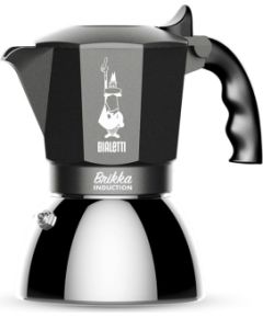 Coffee maker BIALETTI BRIKKA INDUCTION 4TZ 180 ml Anthracite, Silver Чайники (со свистком)