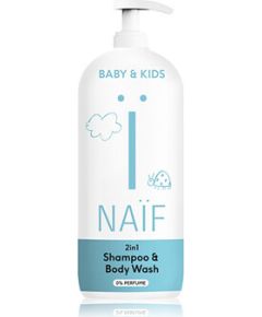 Naif Shampoo & Body Wash - Mycí gel a šampon 2v1 pro děti a miminka 500 ml 0ml Гели для душа для тела