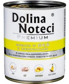 Dolina Noteci DOLINA NOTECI Premium bogata w gęś z ziemniakami - mokra karma dla psa - 800g Suņu barība