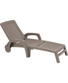 Bica Sauļošanās krēsls Miami bēšs Guļamkrēsli un sauļošanās krēsli