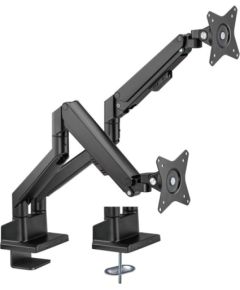 Goobay double monitor mount with gas spring (black, for 2 monitors from 17" - 32" (43 - 81cm)) Крепления для телевизоров