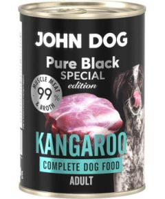 John Dog PURE BLACK SPECIAL EDT DOROSŁY KANGUR 400g Suņu barība