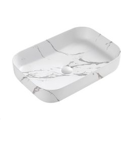 Раковина Marble Vento 60x42 в светлых тонах Подвесные