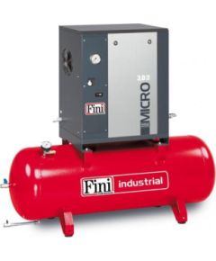 Fini Skrūves tipa kompresors MICRO SE 3.0-08-200, 400V, 3kW, 430l/min, 200l, 59dB XXX Kompresori