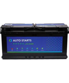 AUTO STARTS HIGH ENERGY AGM 12V 105Ah, 950A (EN) 393x175x190 0/1 EAN4751039330359 Akumulatori